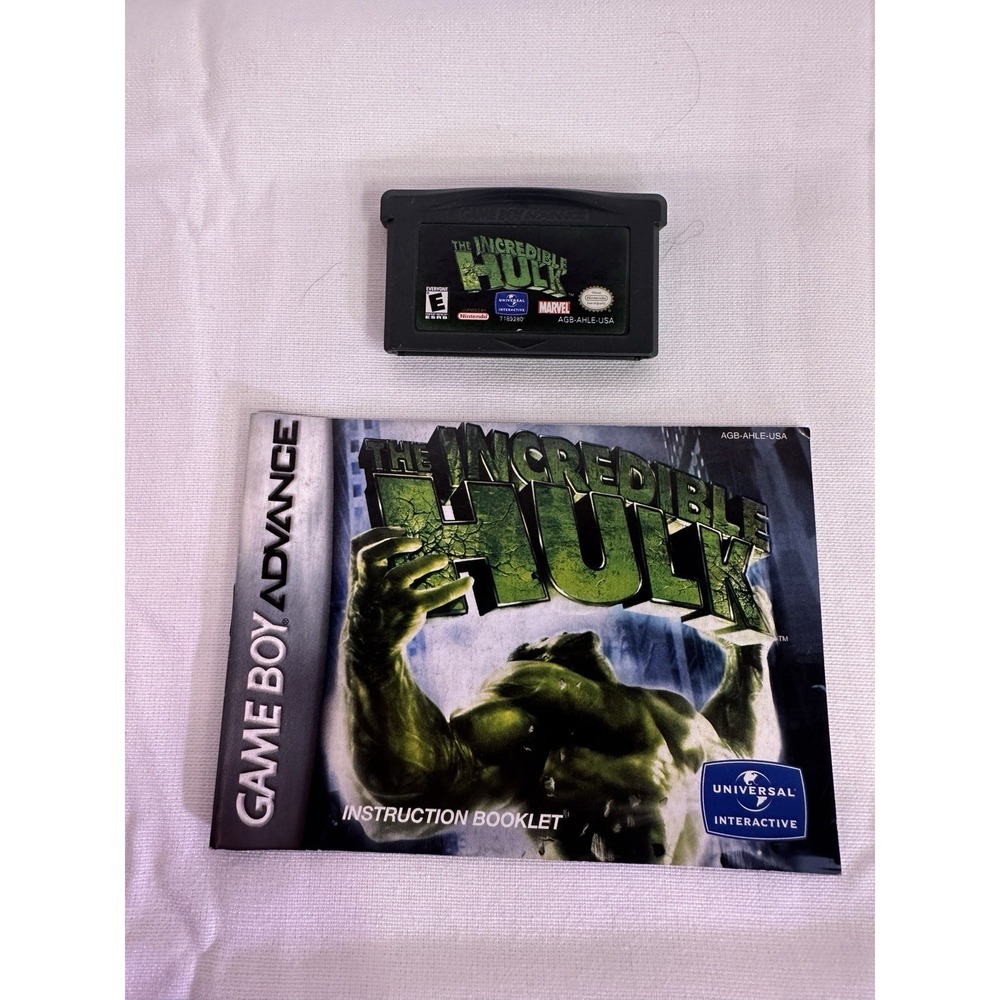 The Incredible Hulk : Game Boy Advance (Cartridge & Instruction Booklet)